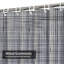 Rideau de douche horizontal en lin blanc avec 12 crochets-256589206