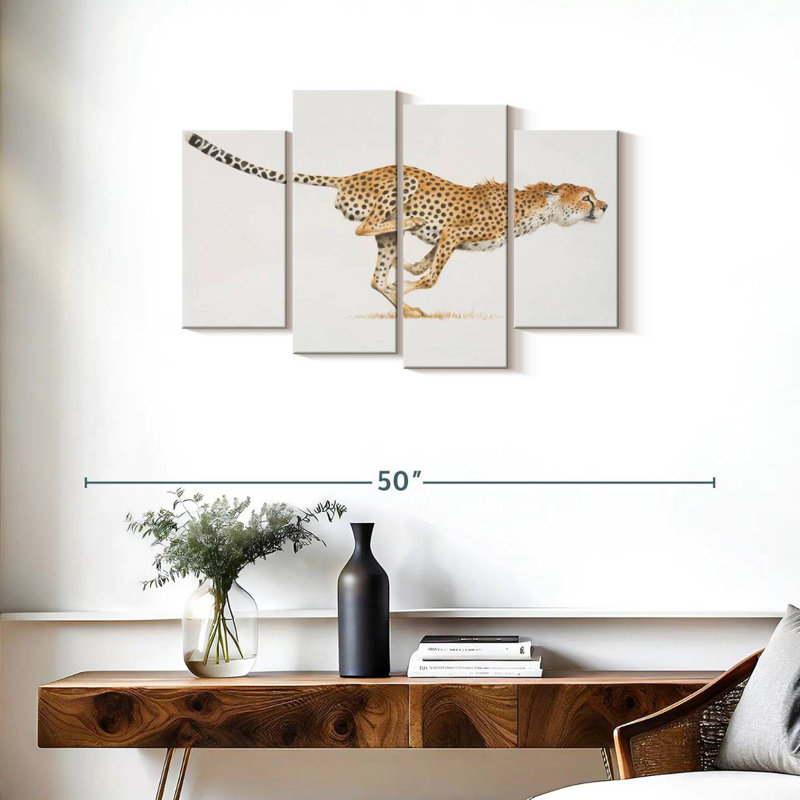 Brampt Running Wild Cat, 22"H x 36"W