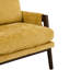 Fauteuil Mid-Century moderne en velours, jaune - élégant pour le bureau et la chambre à coucher-1117627071