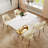 Modern Rectangular Sintered Stone Dining Table with Pedestal Base-834825920-812572637