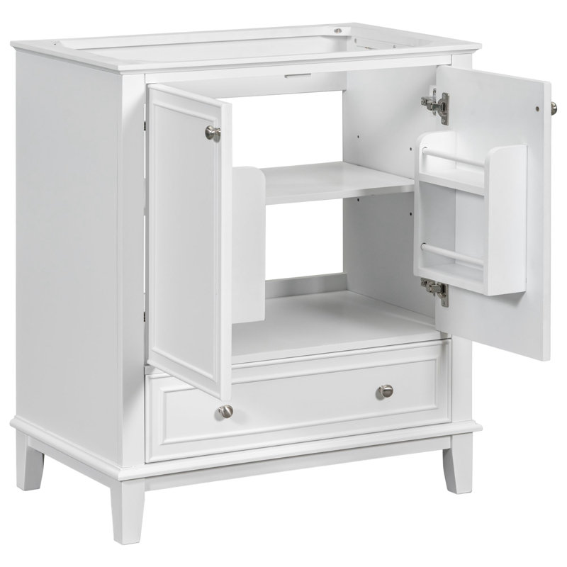 Meuble-lavabo de salle de bain sans lavabo, Blanc