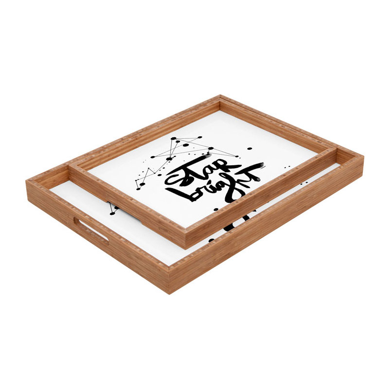 Solid Wood Tray, 14" H x 18" W x 1.75" D
