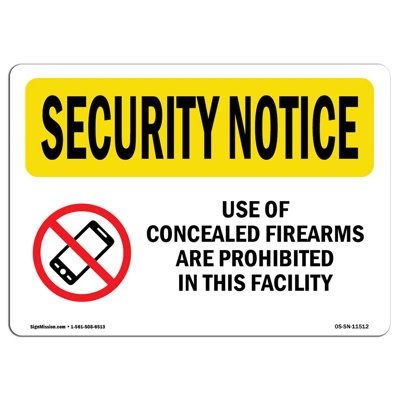 Osha Security Notice Sign - Cellular Phone Prohibited Facility