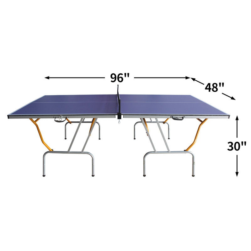 Ensemble de table de ping-pong de table de tennis de table pliable et portable de taille moyenne pour jeux d'intérieur avec filet