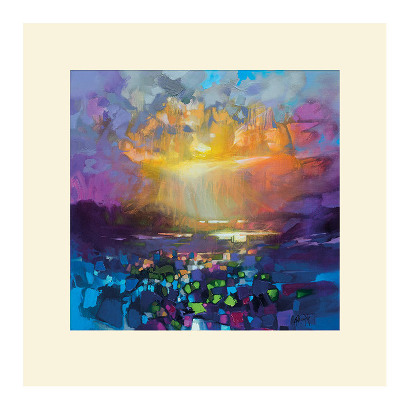 Liquid Skye - No Frame Print, 40cm H x 40cm W, Beige, Paper