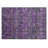 2' X 3' Purple and Green Floral Washable Non Skid Indoor Outdoor Area Rug