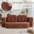 78.7" Convertible Folding Sofa Bed Full Size, Compression Comfy Boneless Loveseat Fold Out Couch With Pillows & Armrest-362040340