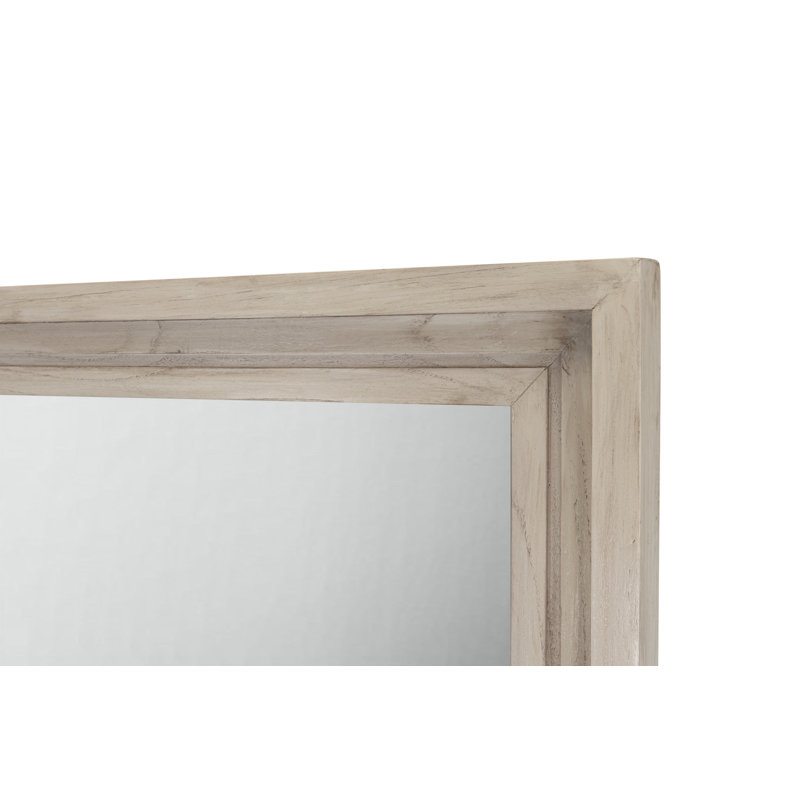 Ocean Isles - Miroir rectangulaire pour commode - Finition ivoire vieillie