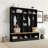 Hall Tree With Storage Bench - Minimalist Shoe Cabinet With Cubby Compartments And Shelves-1086932430
