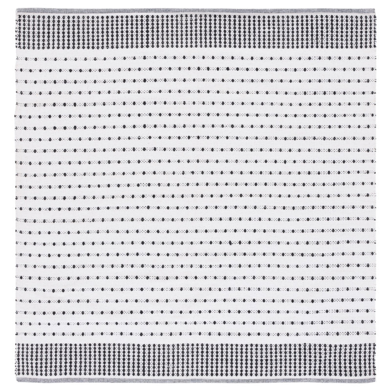 Tapis en coton à tissage plat Aitken, Carré 6 pi