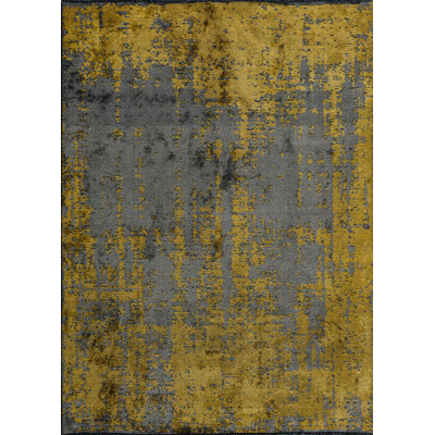 Rapture Yellow/Gray Luxury Area Rug