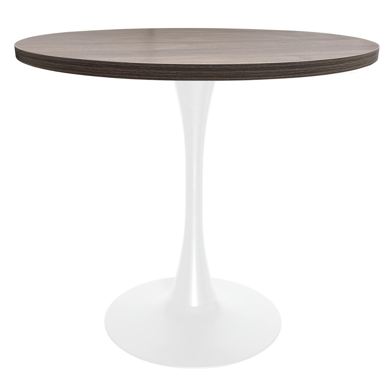 Table de salle à manger Elkton, 29.35" H x 35.43" W x 35.43" D, Noyer foncé
