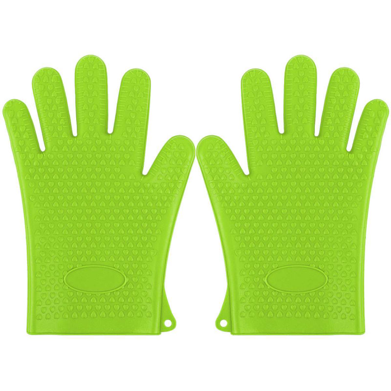 Gustave Silicone Oven Glove Set, Green