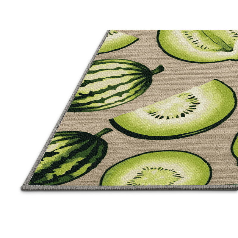  Tapis lavable à motif de fruits miellés, Tapis de couloir 2 pi x 5 pi