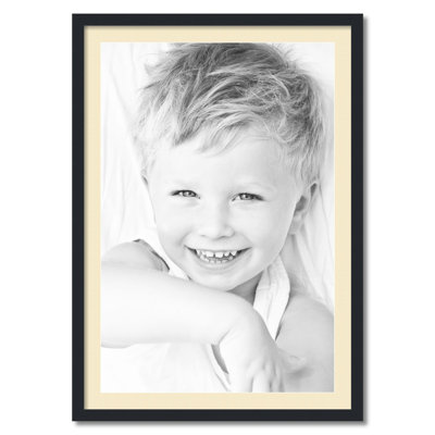 Wood Matte Picture Frame with Mat