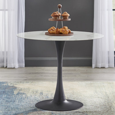 Cambon Round Metal Base Dining Table