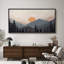 «Sun Mountain Landscape Serene Mountain Sunset Landscape with Pine Trees», reproduction d'art sur toile-111176734-98042264