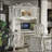 Dresden  Computer Desk & Hutch in Bone White Finish OF01717