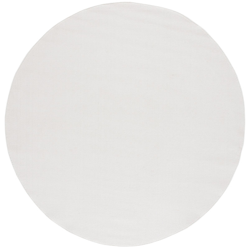 Addey River Performance Solid Color Rug, Round 6'7"