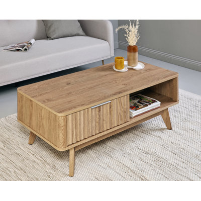 Yaelle Four Leg Coffee Table with Storage