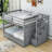 Jarron Full over Full Bunk Bed with Built-In Stairs , Trundle Bed Included-1918376757