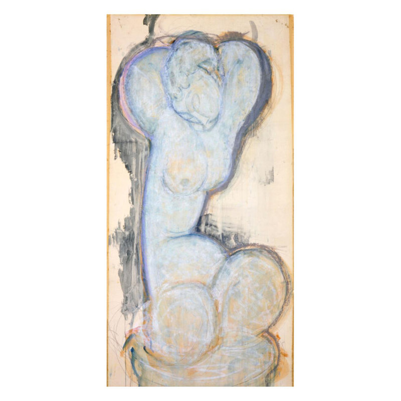 Caryatid par Amedeo Modigliani - estampe numérique, H 28 po x l 22 po