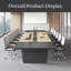 Table de conférence ergonomique moderne avec gestion des câbles et conception polyvalente-708860866-708860868