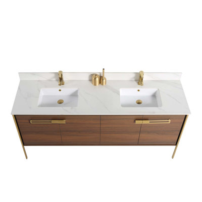 Meuble-lavabo double 72 po