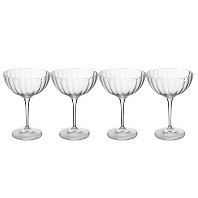 Mikasa Treviso Crystal Coupe Glasses, 300ml