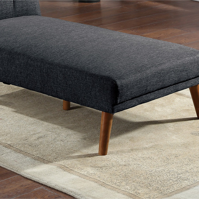 Canapé confortable en polyester, Noir 1