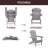 Aspelare Cedar Foldable Outdoor Adirondack Chair-797889727