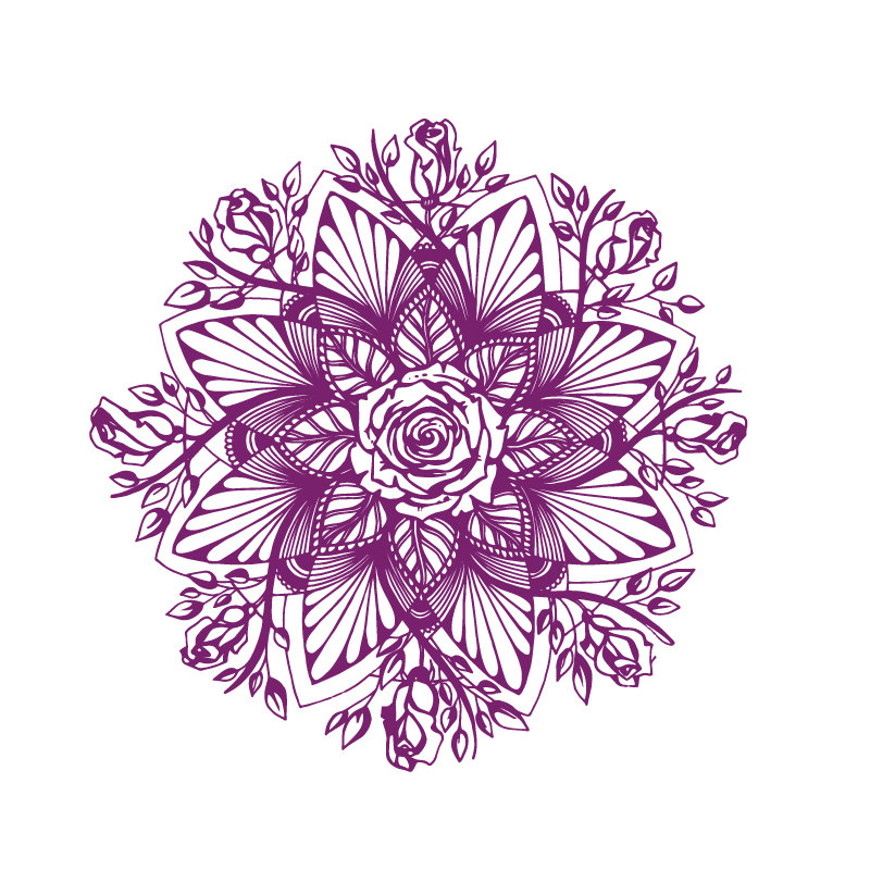 Décalcomanie murale Natazhat, Violet