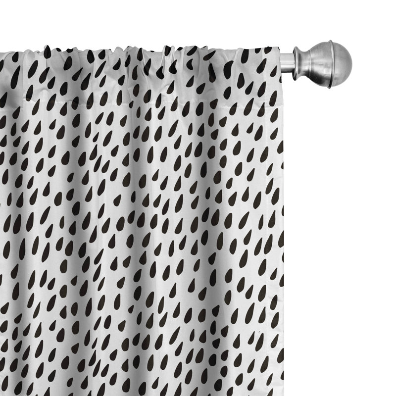 Panneau coulissant semi-diaphane avec passe-tringle Rain, 28 po x 63 po