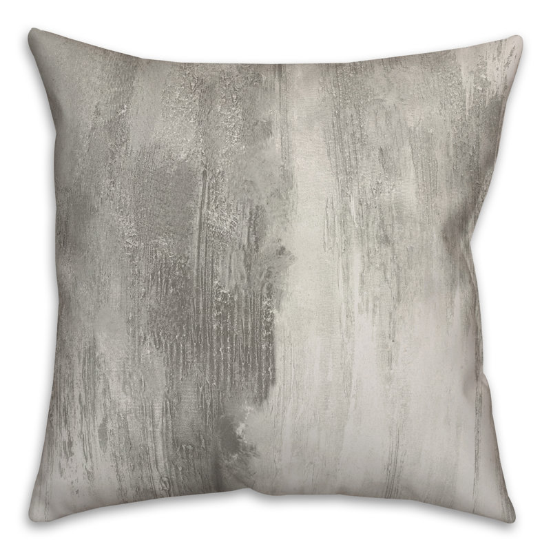  Housse et insert de coussin extérieur peint, Blanc