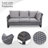 Ingvald 6- Person Outdoor PE Wicker Sectional Seating Group with Fire Pit Table and Cushions-748245978-748245977