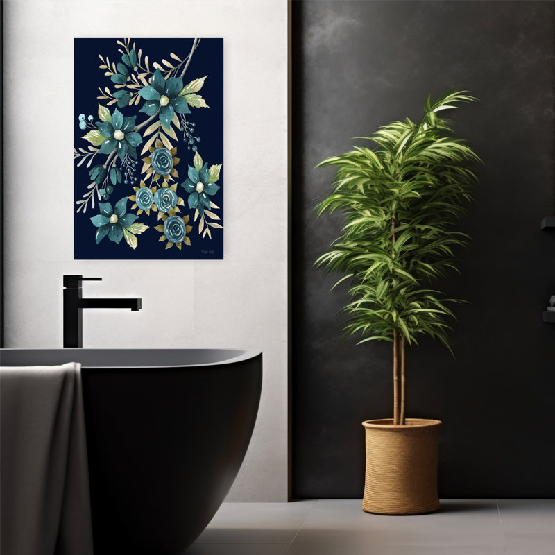 Beautiful Blue Blooms I 1 Piece Wrapped Canvas Wall Art, 60.96cm H x 40.64cm W
