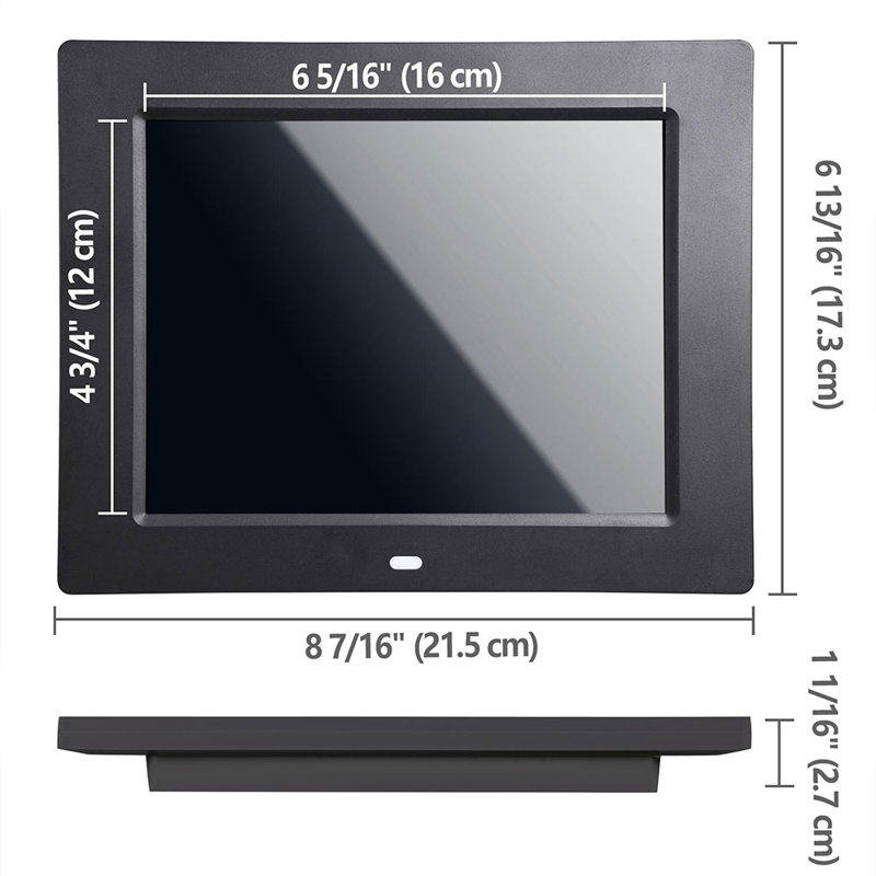 06CLK001-8IN_wfv Digital Electric Tabletop Clock with Alarm, Black