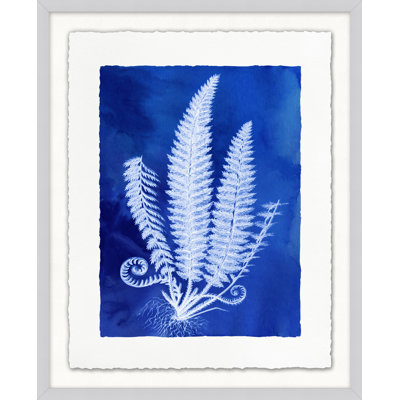 Fernspirationdigo, impression encadrée sur verre 2 pi