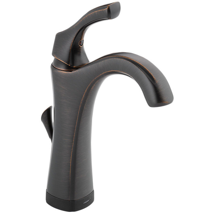 Robinet pour salle de bain à un trou avec ensemble de drain et technologie de joint en diamant addison, Bronze vénitien