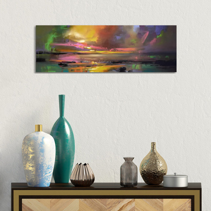Electric Sky by Scott Naismith - Wrapped Canvas Panoramic Painting, 30.48 cm H x 91.44 cm W x 3.175 cm D