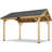 EROMMY 14.5 Ft. W x 12 Ft. D Solid Wood Patio Gazebo