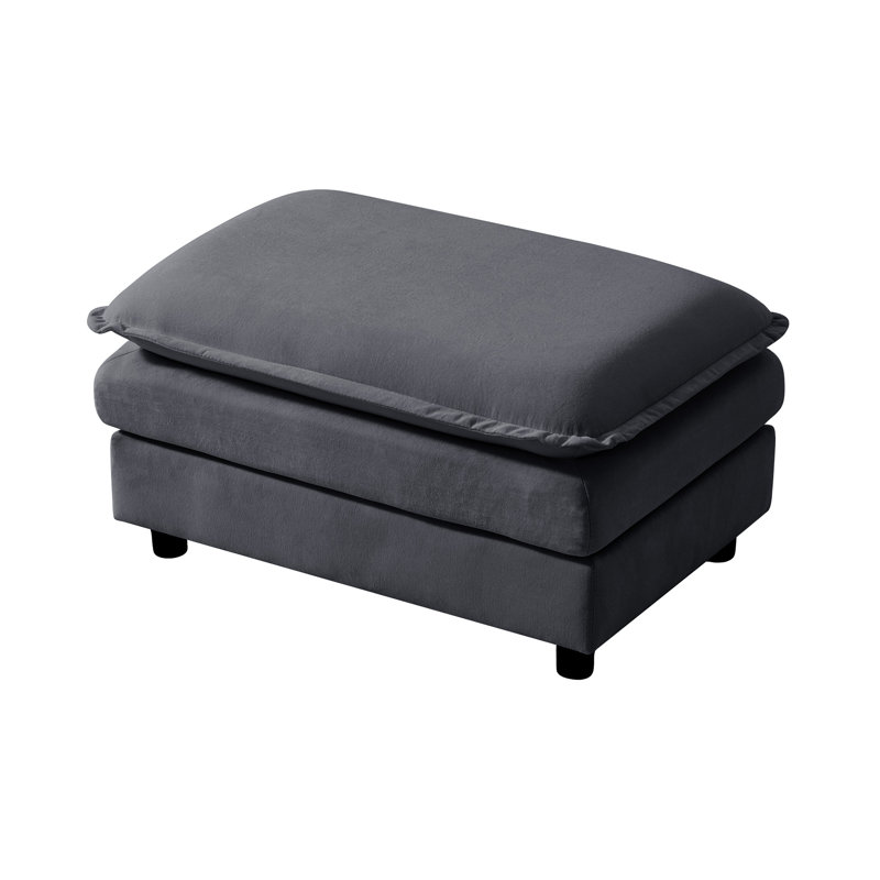 Repose-pieds modulaire rembourré simple pour canapé modulaire Ottman, Gris