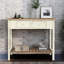 Console rétro, 2 tiroirs, bois vieilli pour entrée - standard