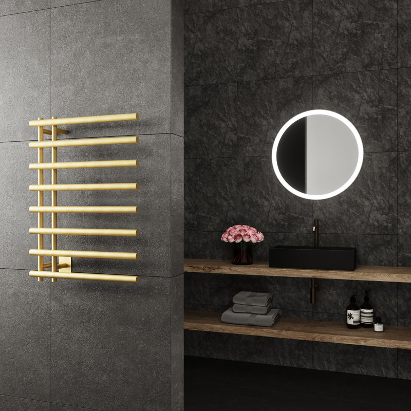 Designer Towel Rail Towel Warmer, Gold