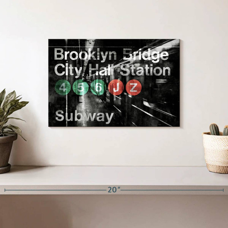 Station de métro Tergel NYC I, H 8 po x l 12 po