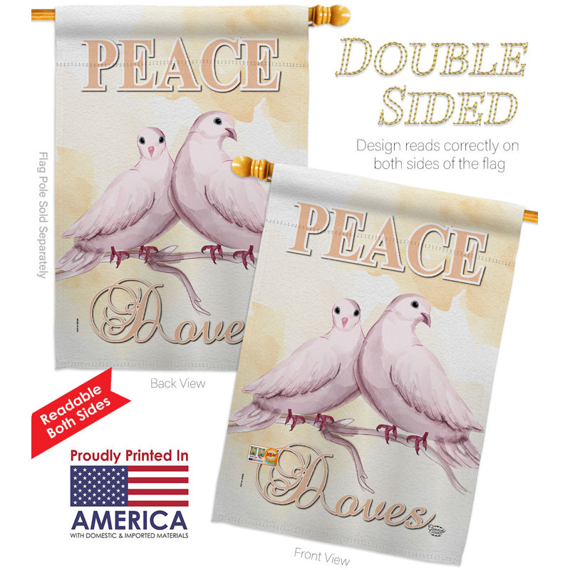 Double Sided 40'' H x 28'' W Polyester House Flag