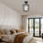 Crattic Lantern Flush Mount Lighting with Glass Shade-1298380956-1298380959