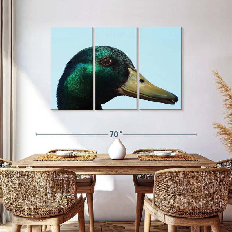 Brampt Mallard Duck Close Up, 36" H x 57" W