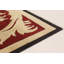 Tapis unique en laine noué à la main style Oushak beige / noir / rouge des années 2010 de 9 pi x 11 pi 10 po Wunibald