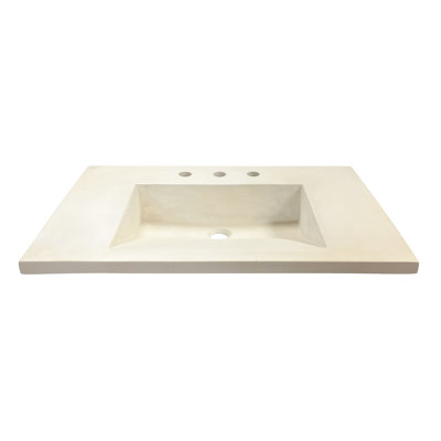 31'' Concrete Single Bathroom Vanity Top with Sink -  Bellaterra Home, CT3122-CR